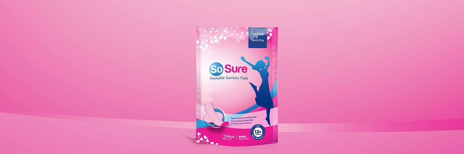 So Sure Pads Reusable Sanitary Pads
